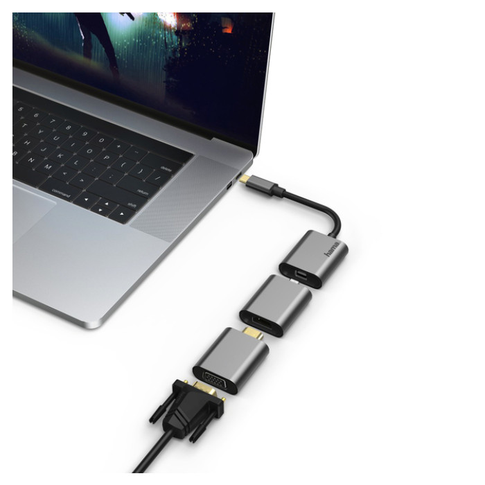 Adapter Hama Video 6-in-1 aluminium
