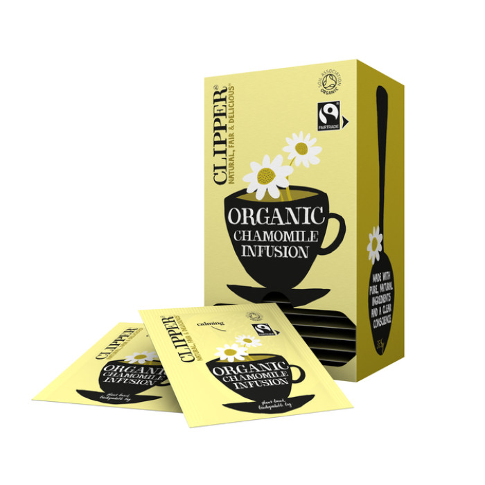 Thee Clipper infusion chamomile bio 25 zakjes