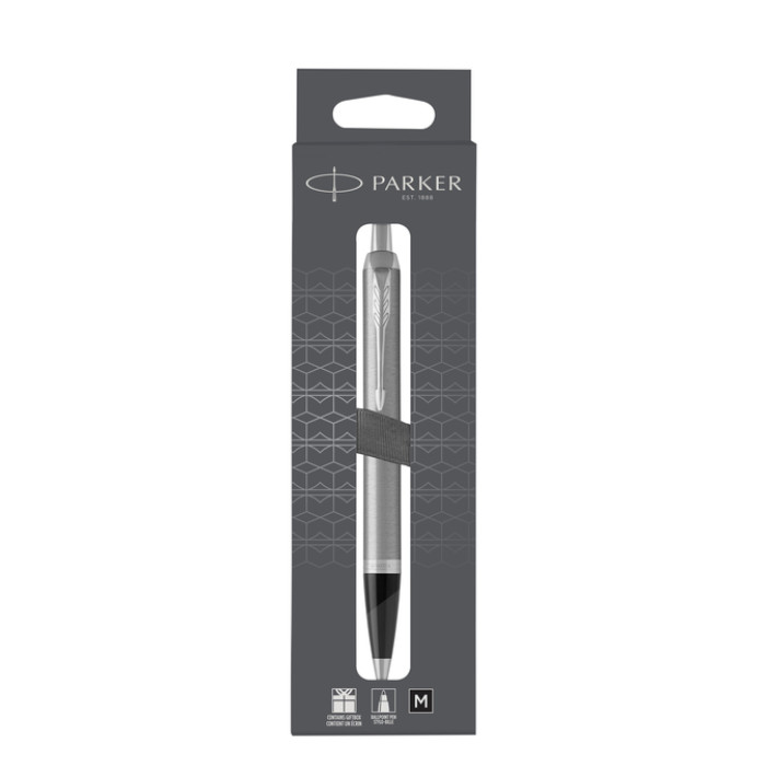 Balpen Parker IM stainless steel CT M blister à 1 stuk