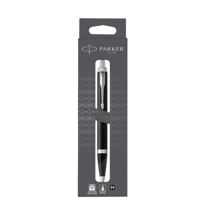 Balpen Parker IM matt black CT M blister à 1 stuk