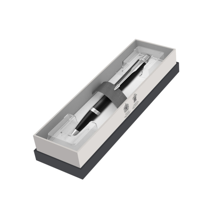 Balpen Parker IM matt black CT M blister à 1 stuk