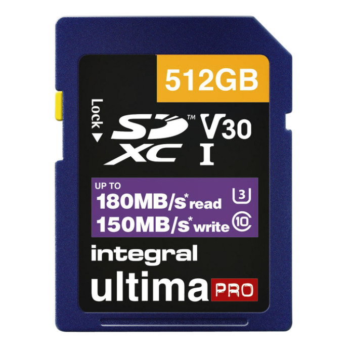 Geheugenkaart Integral SDXC 512GB