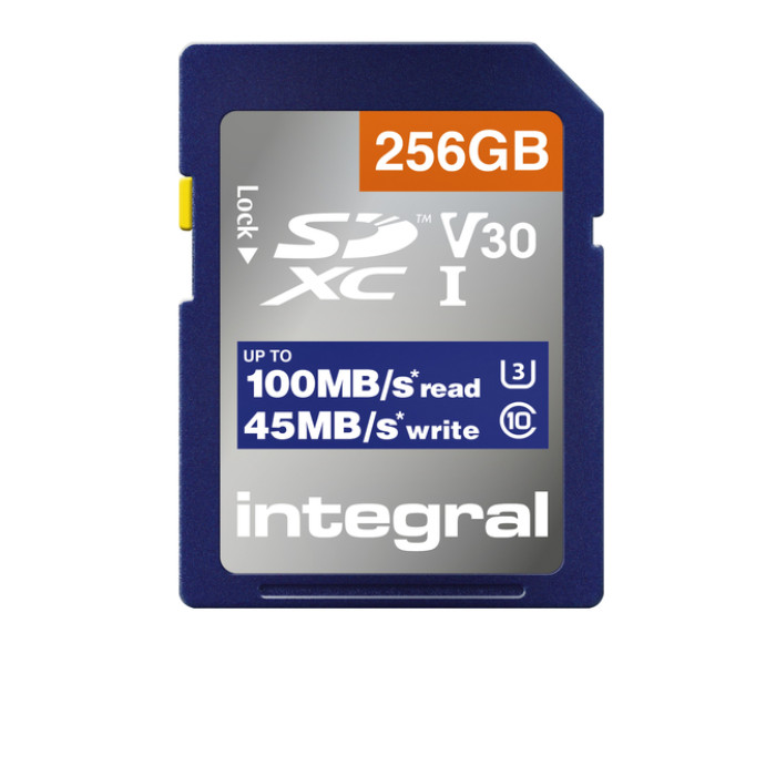 Geheugenkaart Integral SDHC-XC 256GB