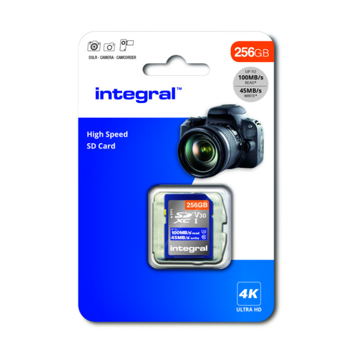 Geheugenkaart Integral SDHC-XC 256GB