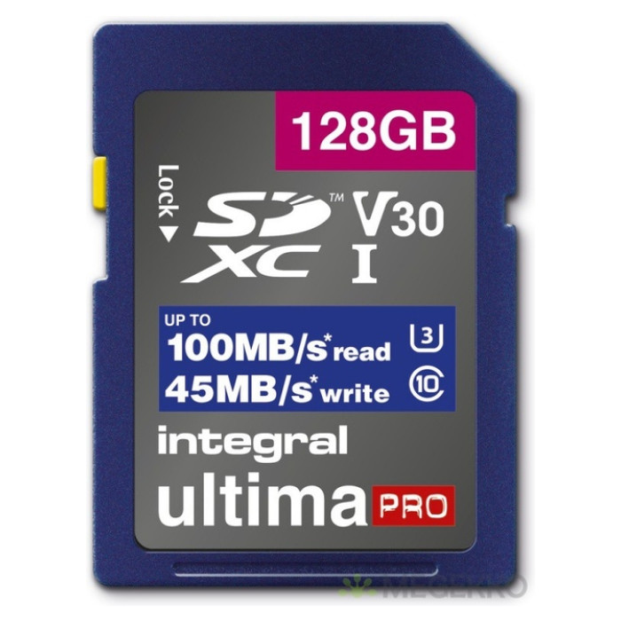 Geheugenkaart Integral SDHC-XC 128GB