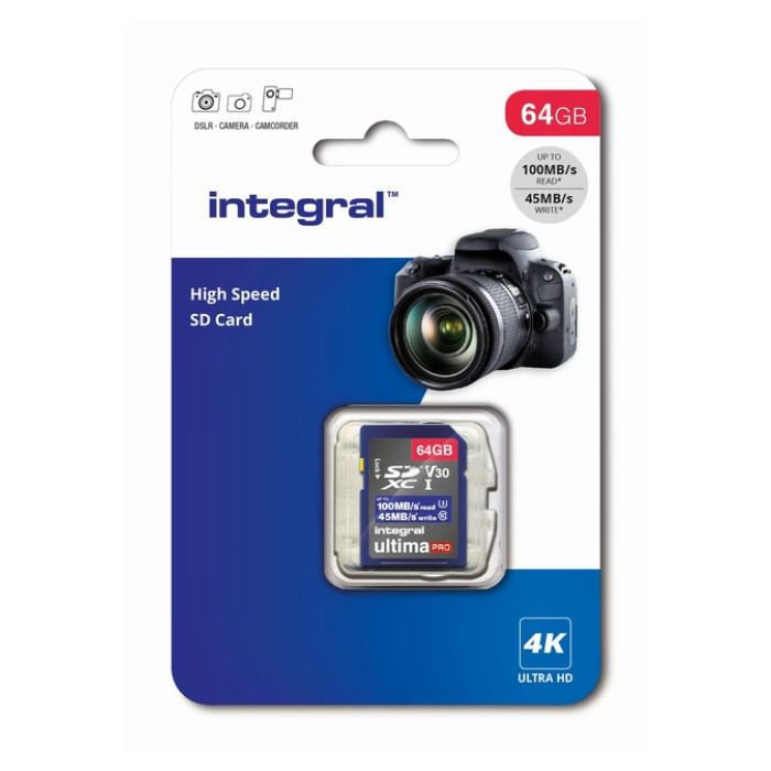 Geheugenkaart Integral SDHC-XC 64GB