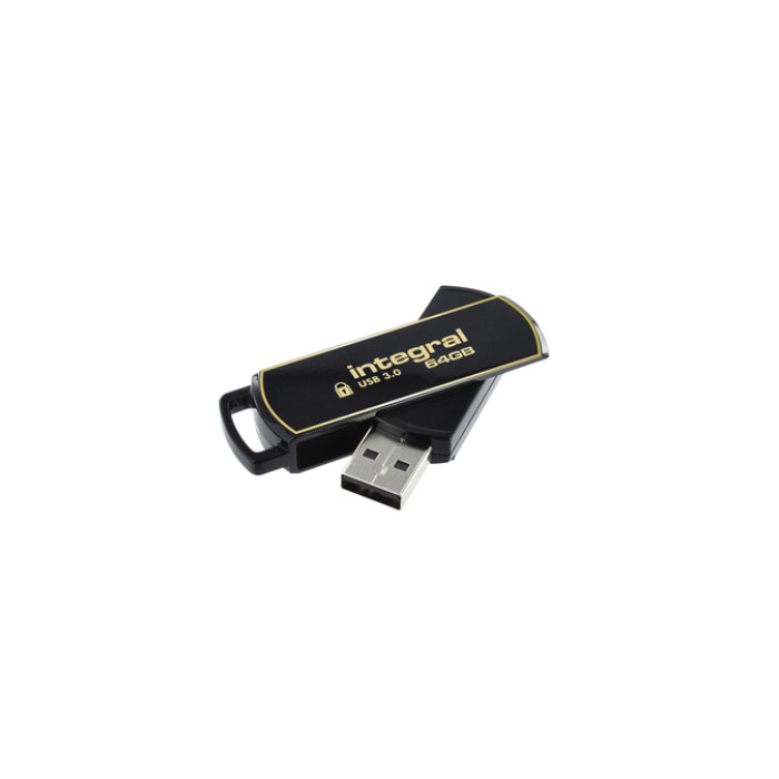 USB-stick Integral 3.0 Secure 360 64GB zwart
