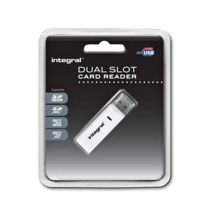 Kaartlezer Integral 2.0 USB-A SD-microSD