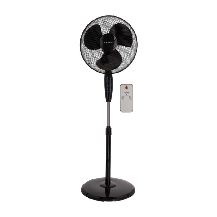 Statiefventilator BRASQ met remote Ø 40cm zwart