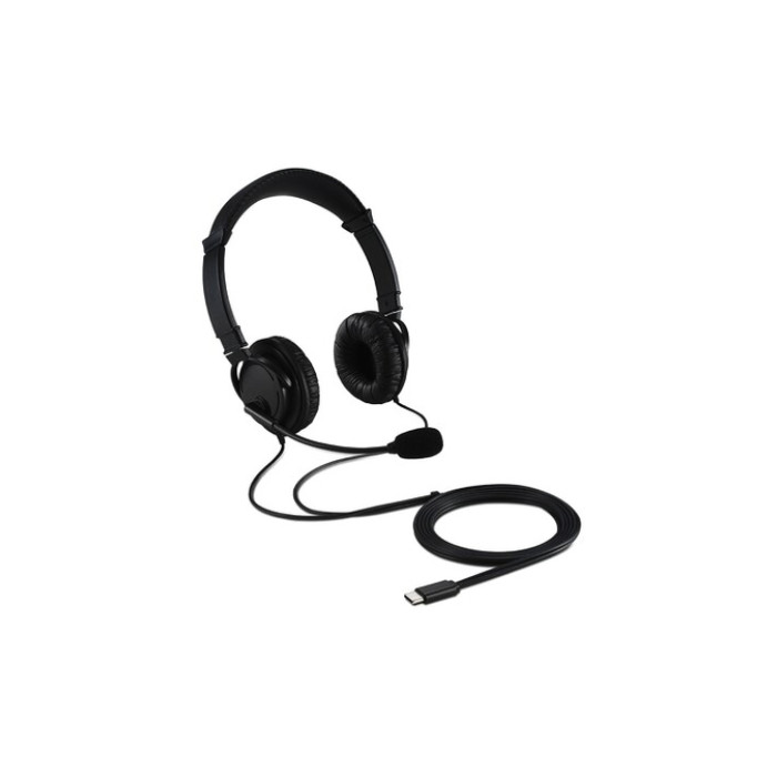 Hoofdtelefoon Kensington USB-C Hi-Fi met microfoon zwart