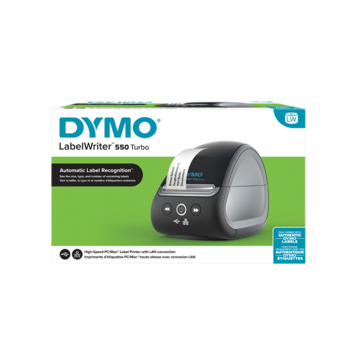 Labelprinter Dymo LabelWriter 550 Turbo desktop zwart