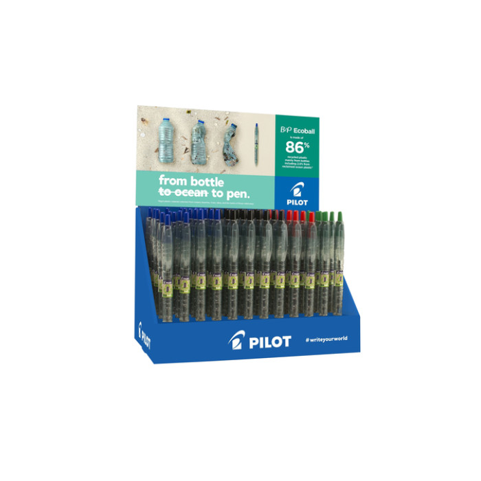 Balpen PILOT Begreen B2P EcoBall medium assorti