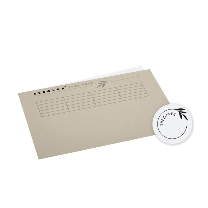 Vouwmap Djois Tree-Free A4 gelijk 226gr beige