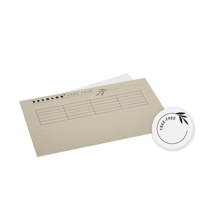 Vouwmap Djois Tree-Free folio gelijk 226gr grijs