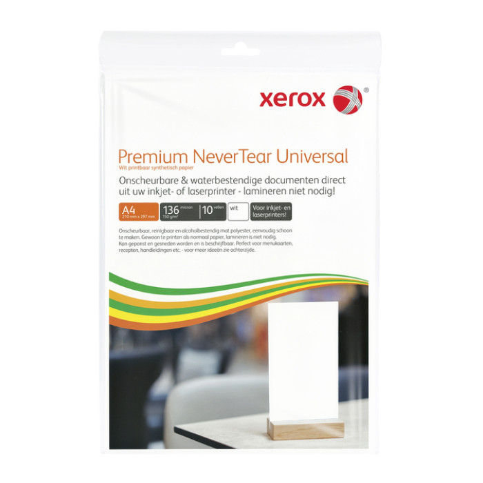 Nevertear Xerox Premium Universal A4 polyester 136micron wit 10 vel