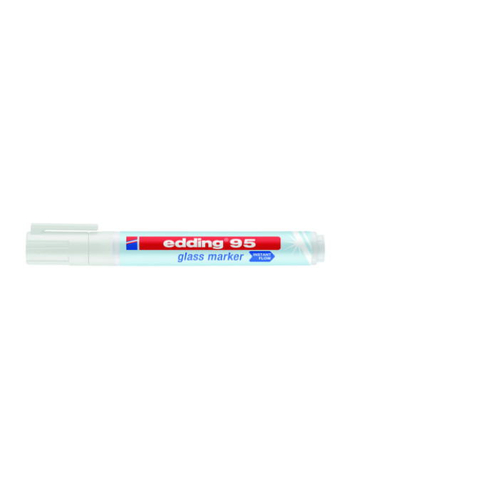 Viltstift edding 95 glasbord rond 1.5-3mm wit
