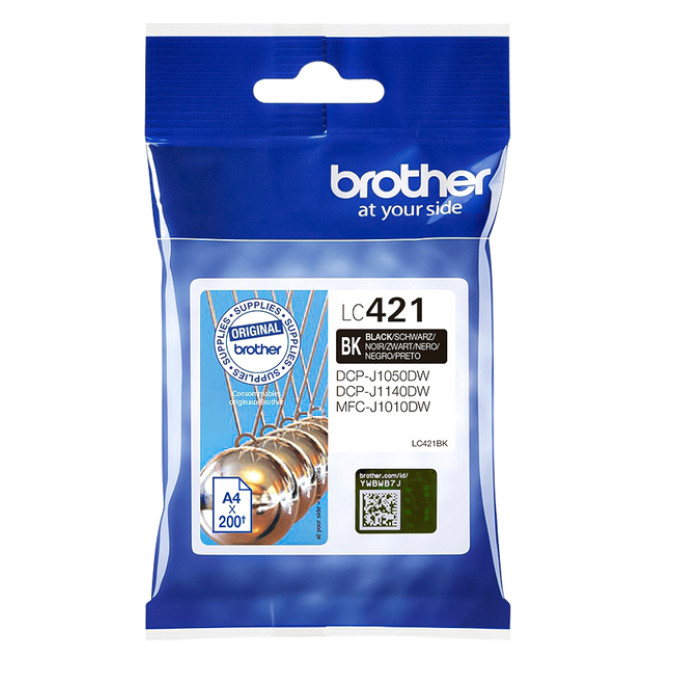 Inktcartridge Brother LC-421BK zwart