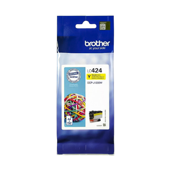 Inktcartridge Brother LC-424Y geel