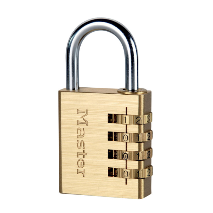 Hangslot Master Lock combinatieslot messing 40mm