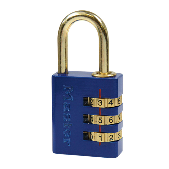 Hangslot MasterLock combinatieslot messing 30mm