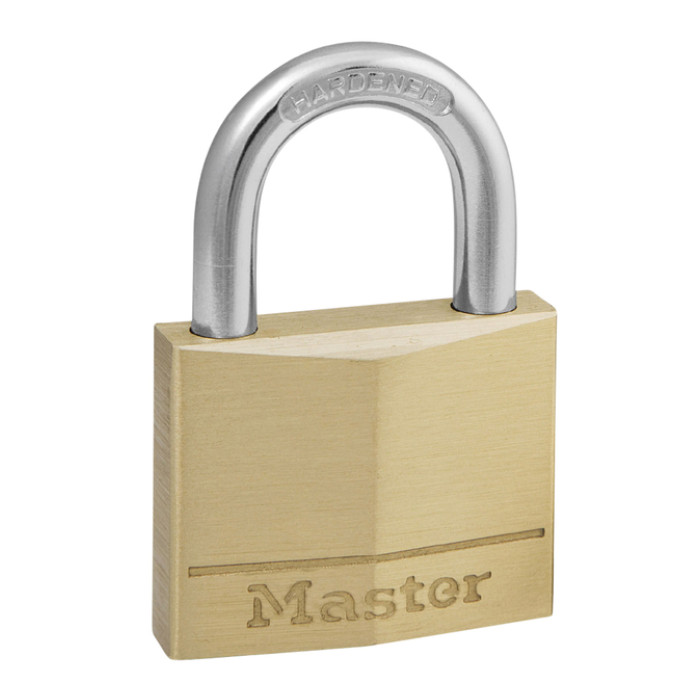 Hangslot MasterLock messing 40mm