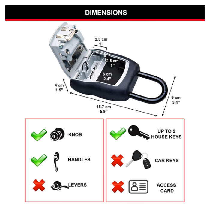 Sleutelkluis MasterLock Select Access middelgroot met beugel