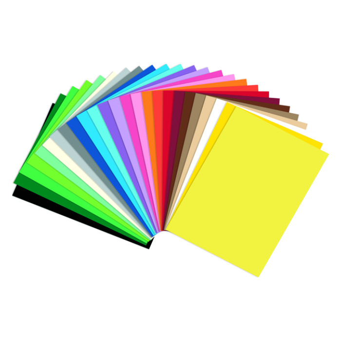 Fotokarton Folia 2-zijdig A5 270gr 50 vel 25 kleuren