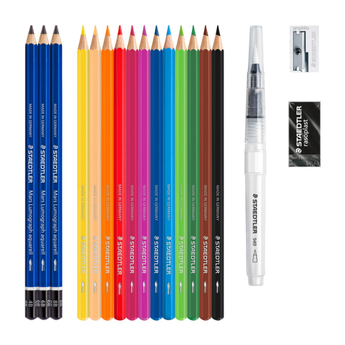 Kleurpotlood Staedtler Design Journey watercolor aquarel 18-delig