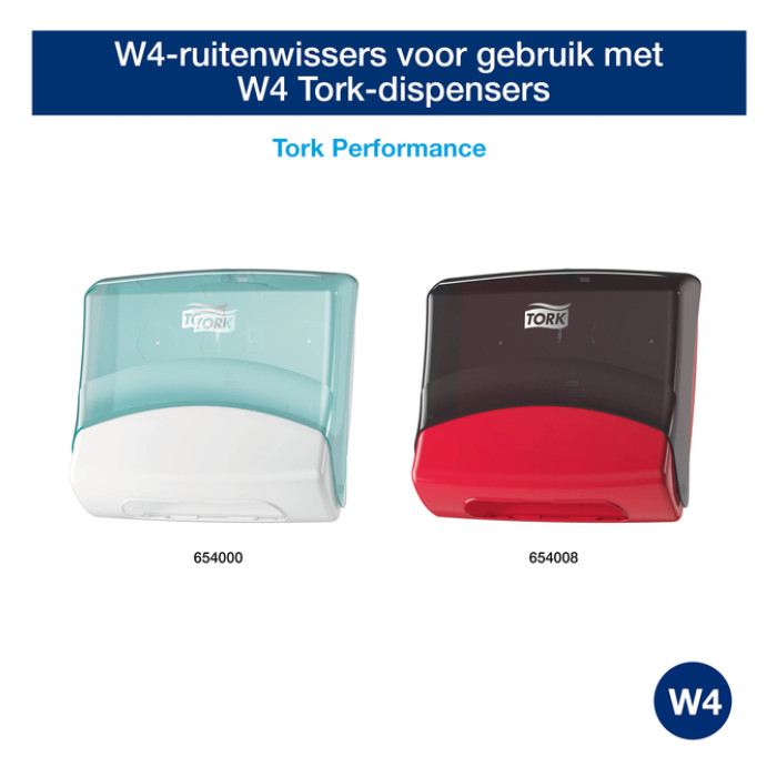 Reinigingsdoek Tork W4 Premium Heavy-Duty gevouwen 1-laags 4x105 vel wit 530179