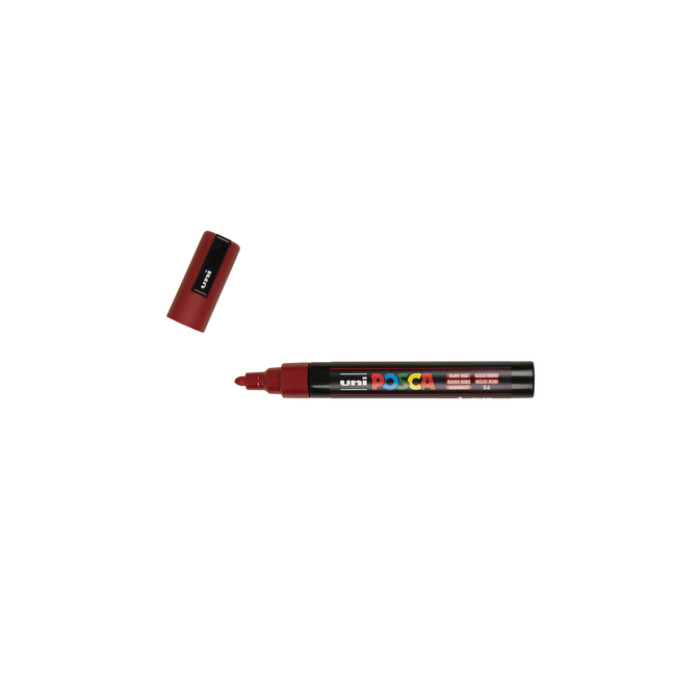 Paintmarker Uni POSCA PC5M medium robijnrood