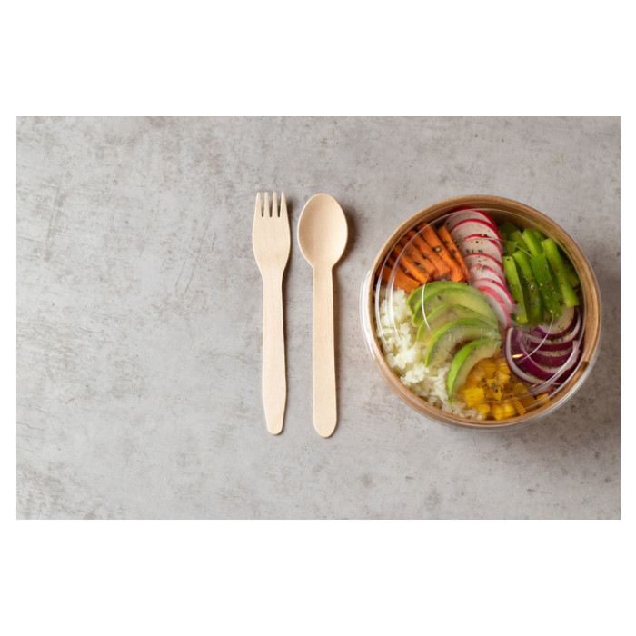 Saladebakdeksel IEZZY Ø185mm rPET 50 stuks