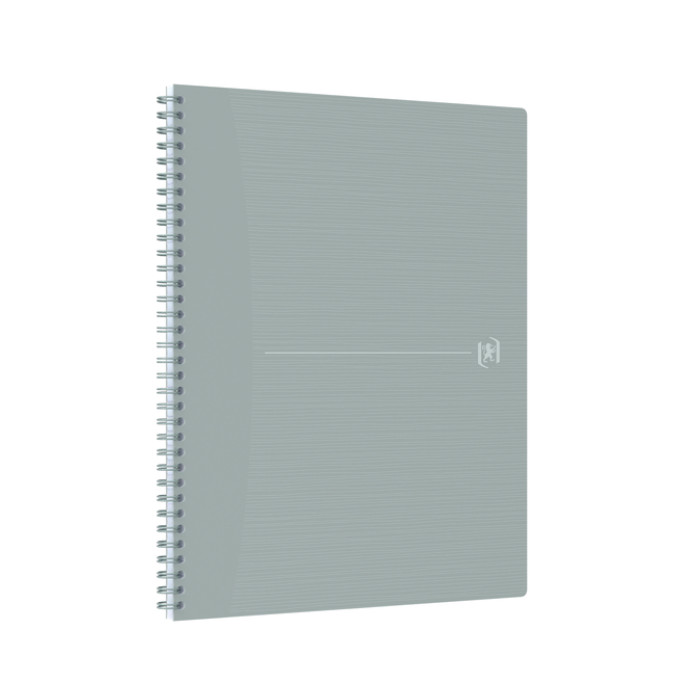 Spiraalblok Oxford Origin A4+ lijn 140 pagina's 80gr grijs