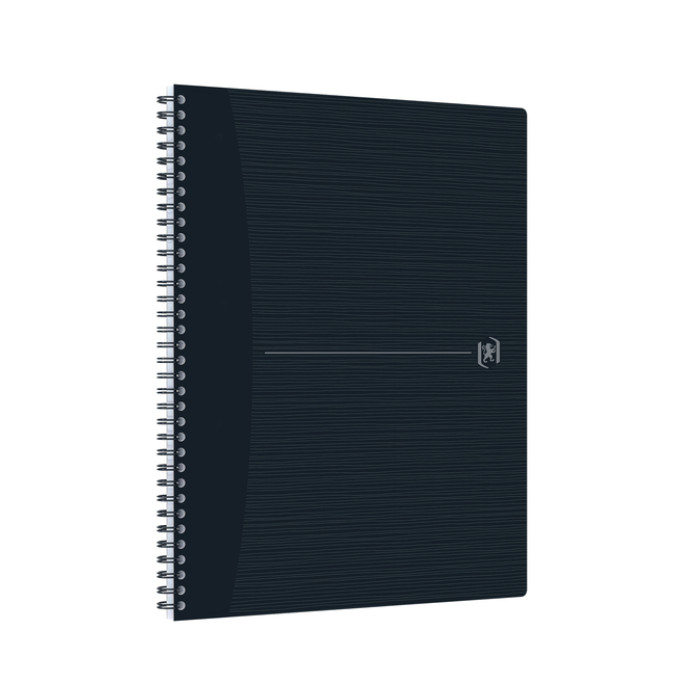 Spiraalblok Oxford Origin A4+ lijn 140 pagina's 90gr zwart