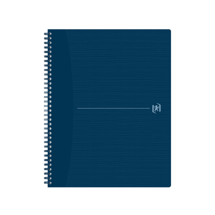 Spiraalblok Oxford Origin A4+ lijn 140 pagina's 80gr blauw