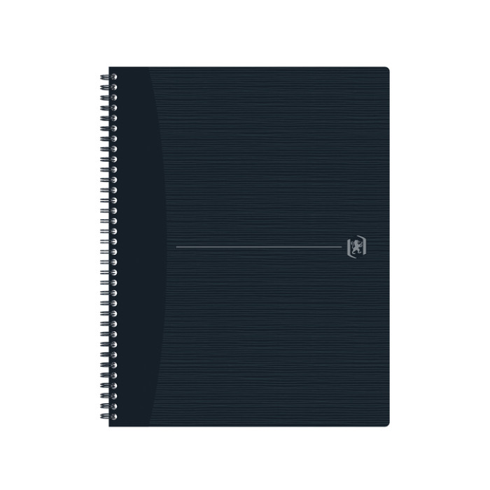Spiraalblok Oxford Origin A4+ ruit 5x5mm 140 pagina's 80gr zwart