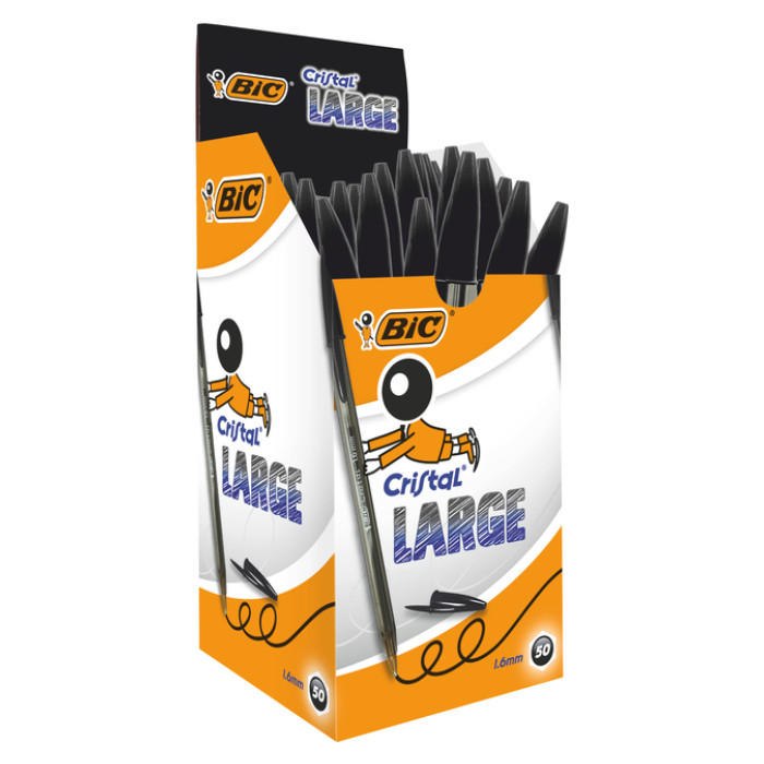 Balpen Bic Cristal large zwart