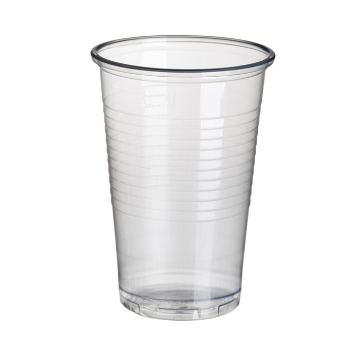 Beker Papstar 200ml Ø 70.3mm PP transparant 100 stuks
