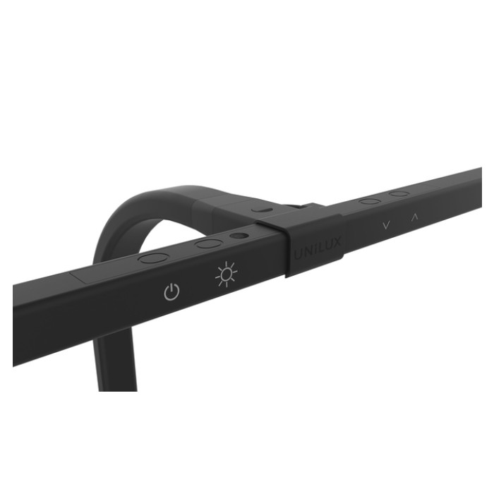 Bureaulamp Unilux Strata led tafelklem zwart