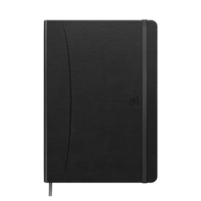 Notitieboek Oxford Signature A5 lijn 80vel zwart