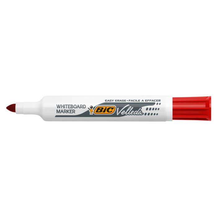 Whiteboardmarker Bic Velleda 1711 rond large rood