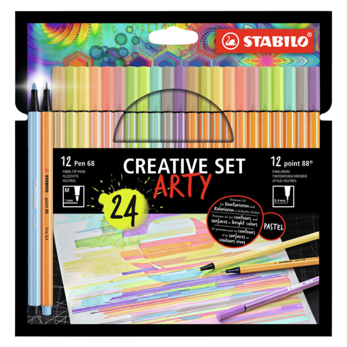 Creative set STABILO 8868/24 Arty assorti etui à 24 stuks