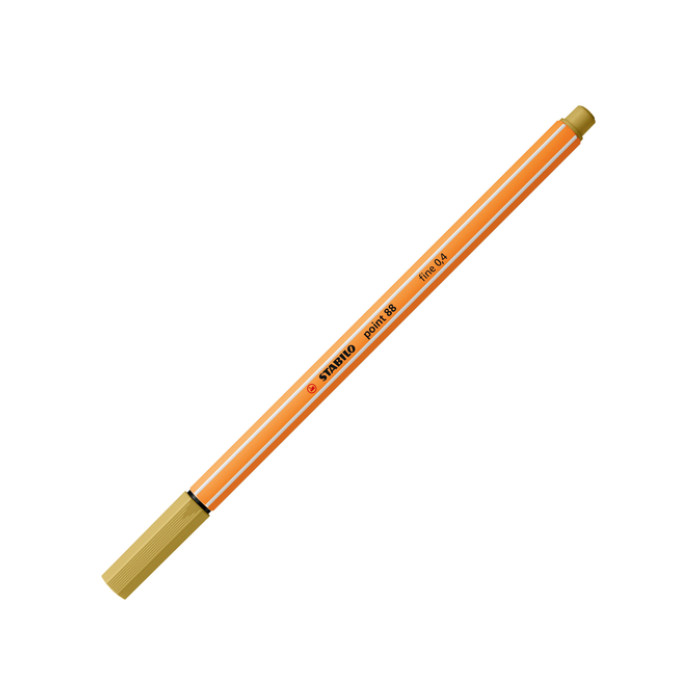 Fineliner STABILO point 88/66 fijn khaki