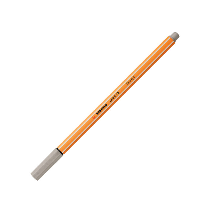 Fineliner STABILO point 88/93 fijn warm grijs