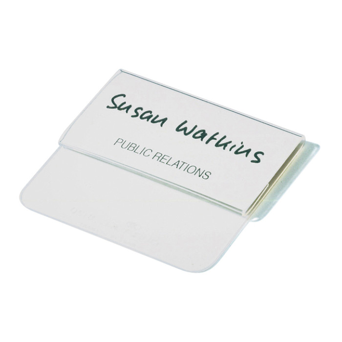 Badge Durable met insteektong  40x75mm 25 stuk