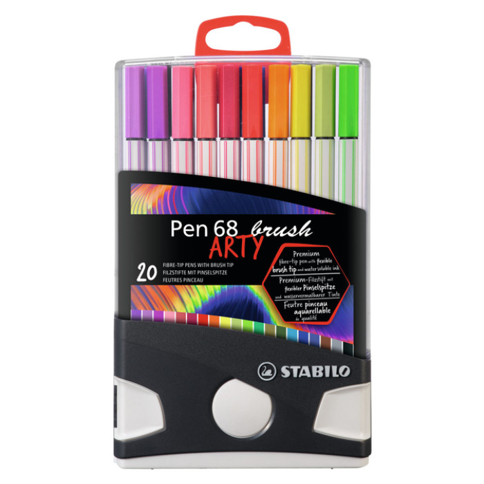 Brushstift STABILO Pen 568/20 Arty assorti set à 20 stuks