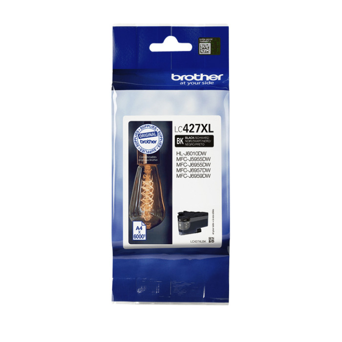 Inktcartridge Brother LC-427XLBK zwart