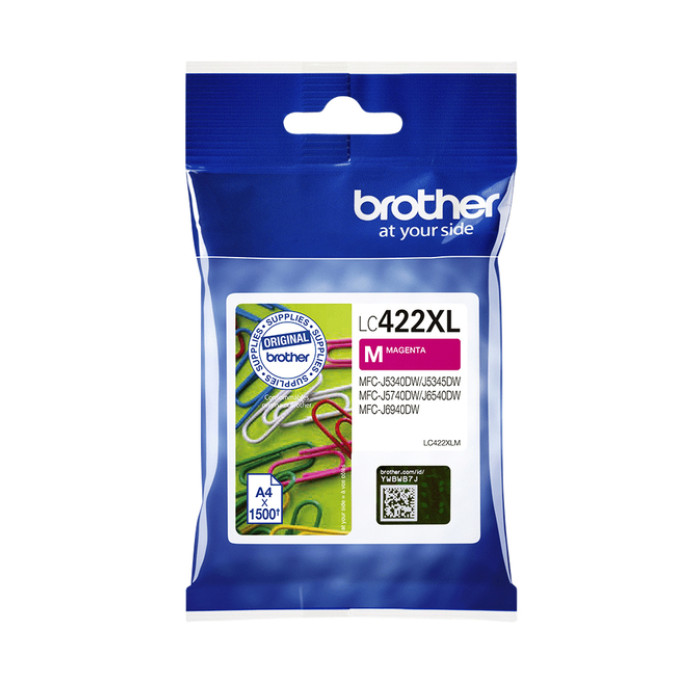 Inktcartridge Brother LC-422XLM rood