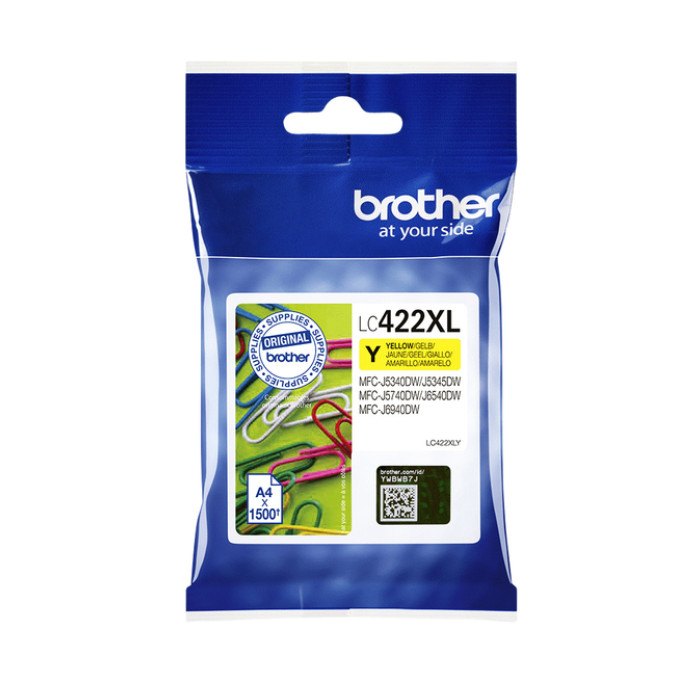 Inktcartridge Brother LC-422XLY geel