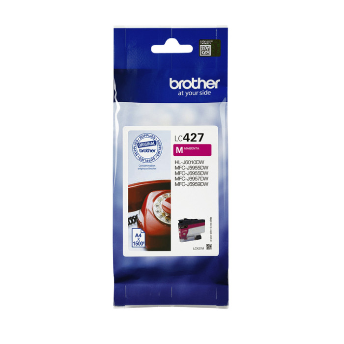 Inktcartridge Brother LC-427M rood