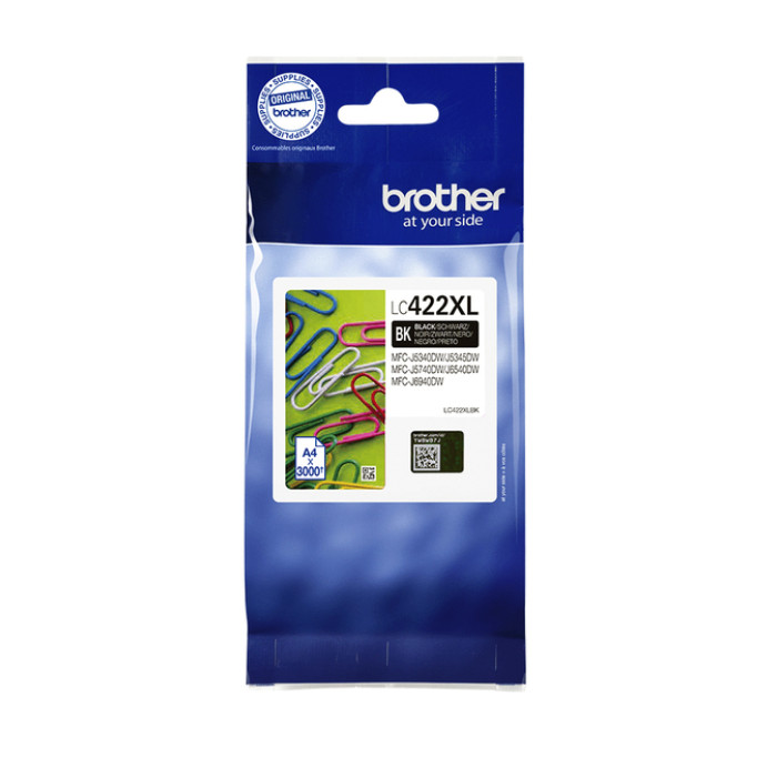 Inktcartridge Brother LC-422XLBK zwart